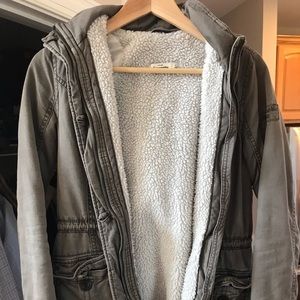 Abercrombie green winter jacket